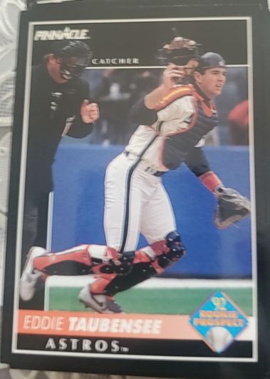 1992 Pinnacle #538 Eddie Taubensee Houston Astros — front