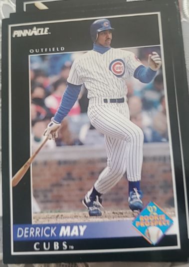 1992 Pinnacle #534 Derrick May — front