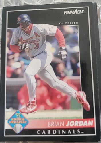 1992 Pinnacle #555 Brian Jordan — front