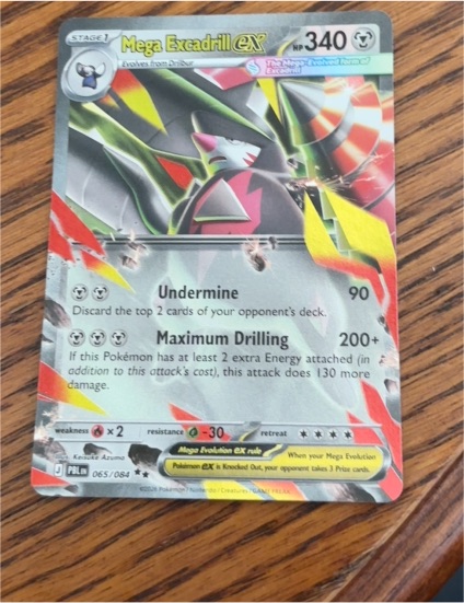 Mega Excadrill EX 065/084 Pitch Black — front