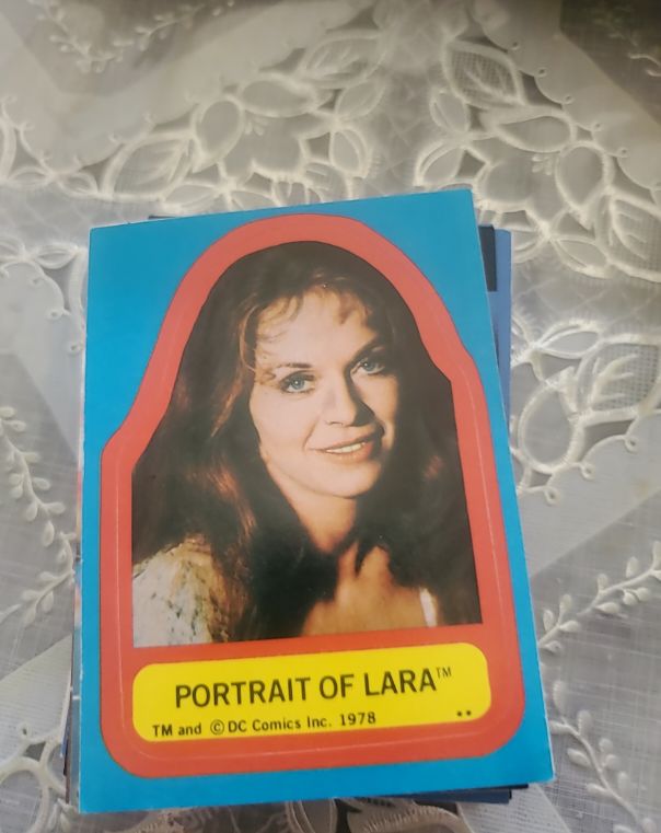 1978 Topps Superman The Movie #NNO Portrait of Lara Sticker — front