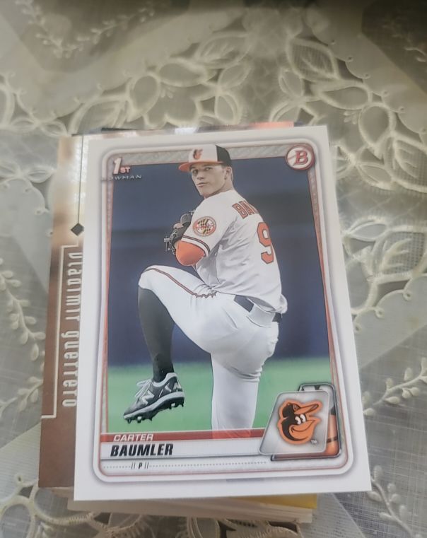 2020 Bowman Draft #BD-117 Carter Baumler — front