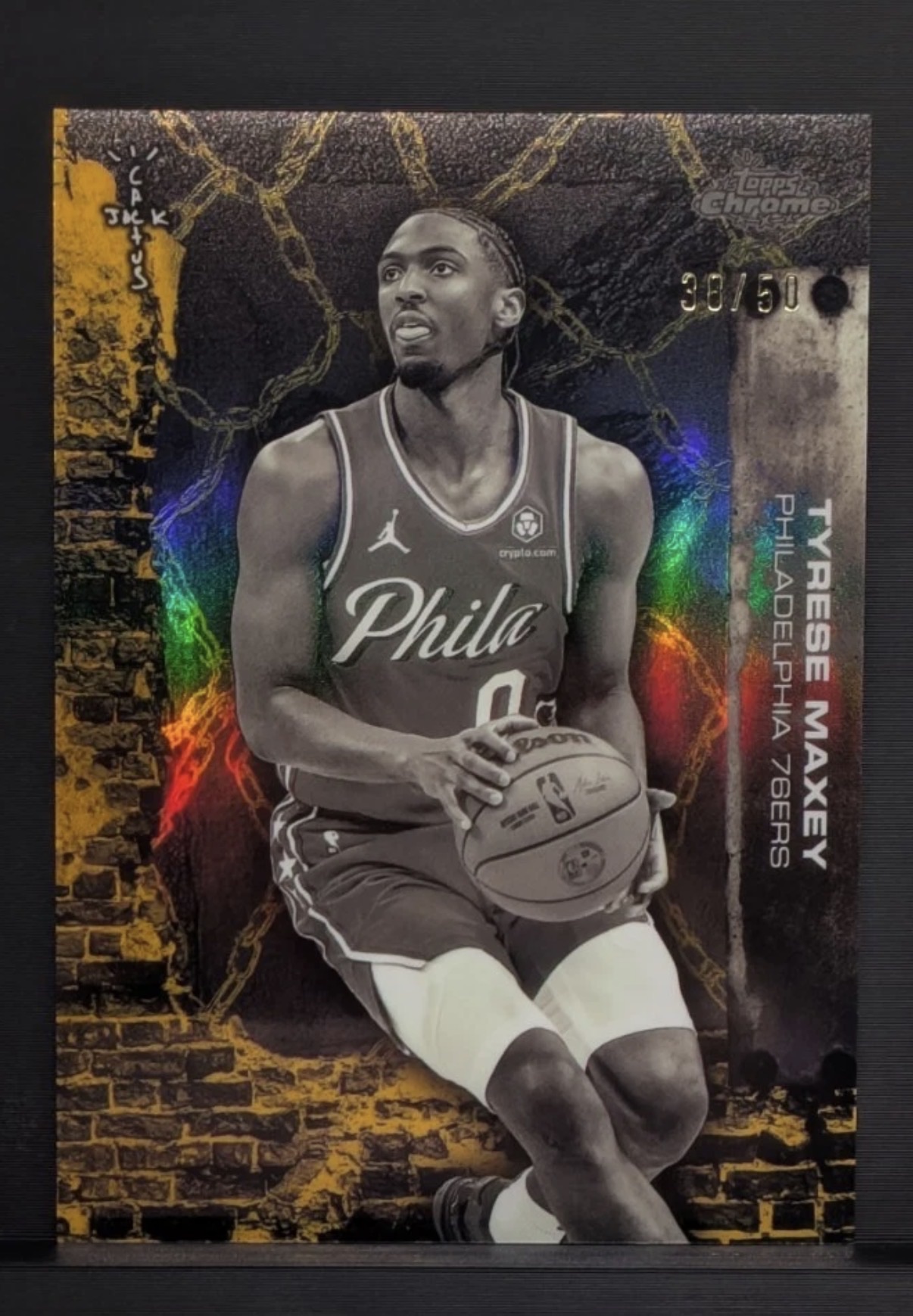 2025-26 Topps Chrome Cactus Jack #6 Tyrese Maxey — front