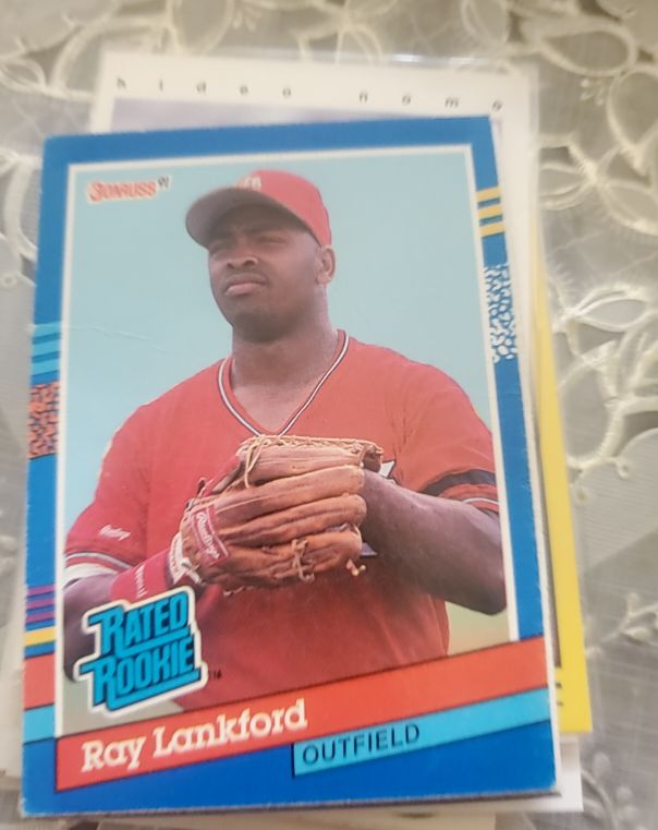 1991 Donruss #43 Ray Lankford Rated Rookie — front