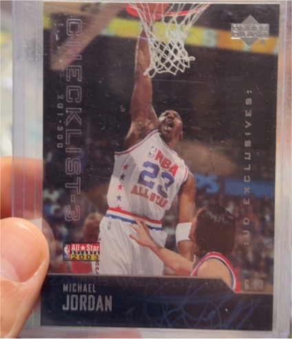 2003-04 Upper Deck UD Exclusives Checklist #300 Michael Jordan — front