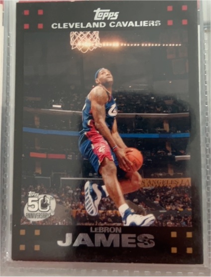 2007-08 Topps #23 LeBron James — front