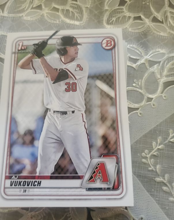 2020 Bowman Draft #BD-150 AJ Vukovich — front