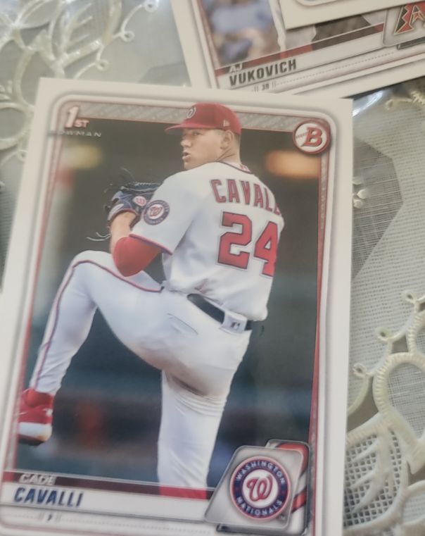 2020 Bowman Draft #BD-24 Cade Cavalli — front