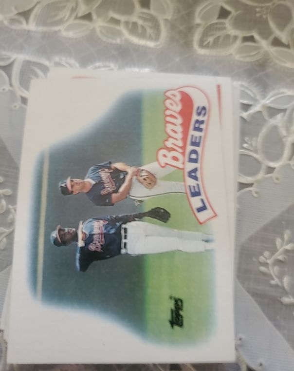 1989 Topps #171 Atlanta Braves Team Leaders — front