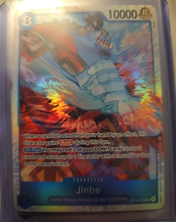 One Piece Card Game OP14-049 Jinbe SR Foil — front