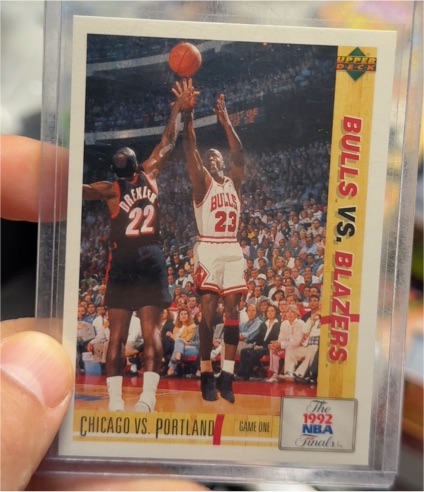 1992 Upper Deck #172 Michael Jordan Bulls vs Blazers — front