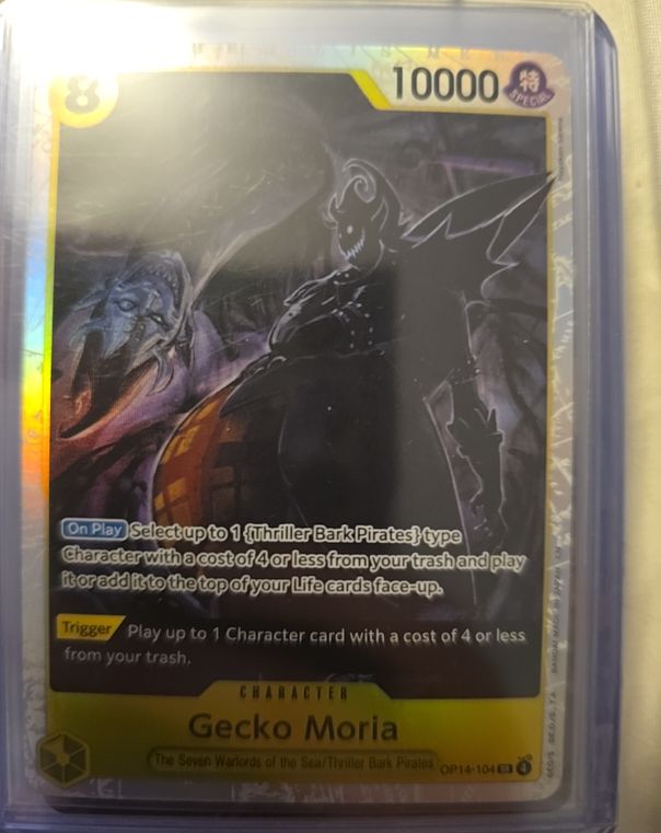 Bandai One Piece Card Game Gecko Moria OP14-104 — front