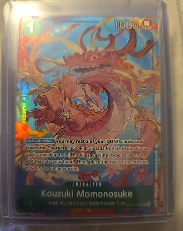 One Piece Card Game OP10-028 Kouzuki Momonosuke — front