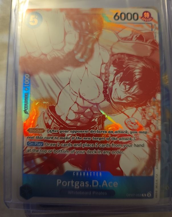 Portgas.D.Ace OP07-053 3rd Anniversary Treasure Campaign Pack — front