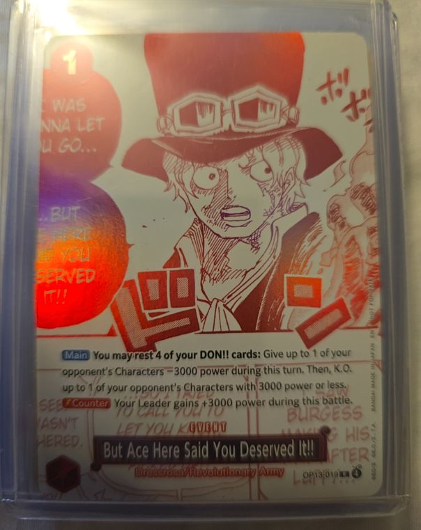 One Piece TCG OP13-019 But Ace Here Said You Deserved It!! (3rd Anniversary Treasure Campaign) — front
