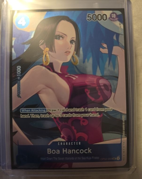One Piece Card Game OP13-051 Boa Hancock Carrying On His Will Foil — front