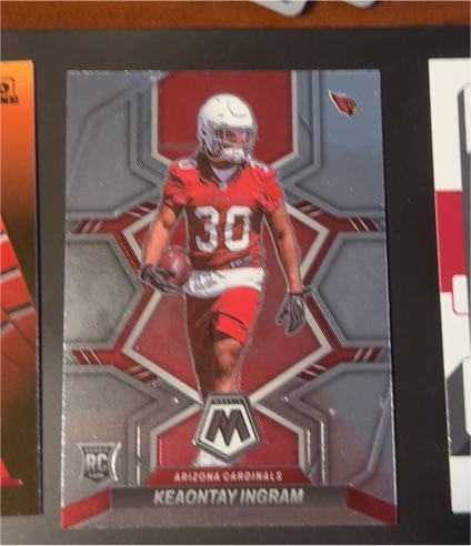 2022 Panini Mosaic #355 Keaontay Ingram — front
