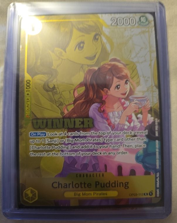2024 One Piece Card Game OP03-112 Charlotte Pudding Winner — front