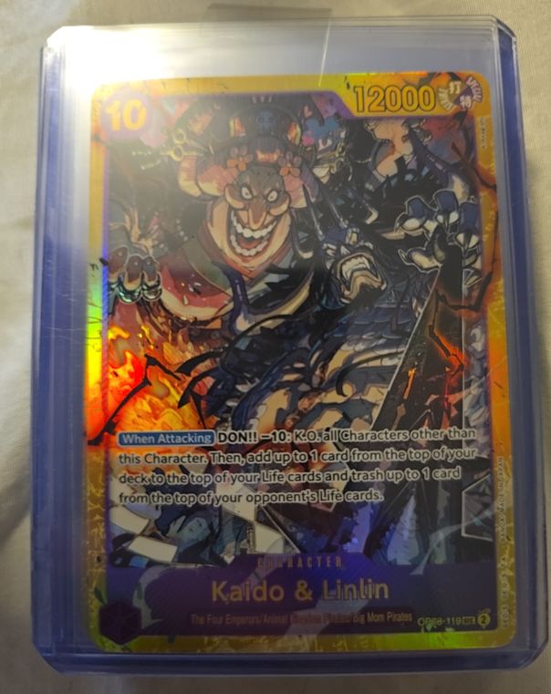 One Piece Card Game OP08-119 Kaido & Linlin — front