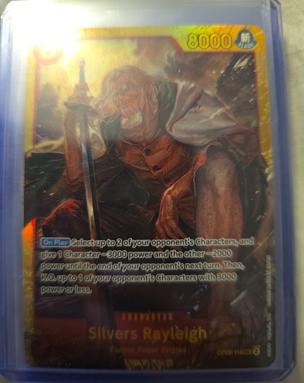 One Piece Card Game OP08-118 Silvers Rayleigh — front