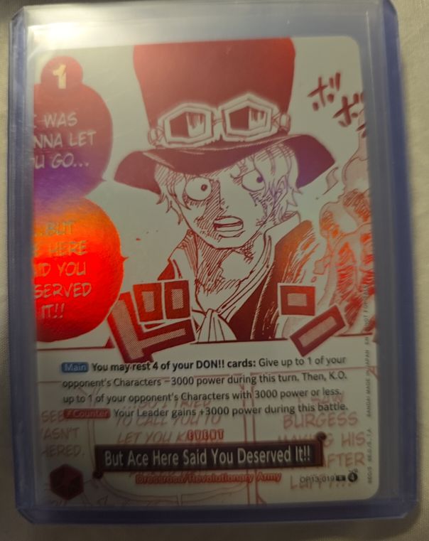 One Piece TCG OP13-019 But Ace Here Said You Deserved It!! — front