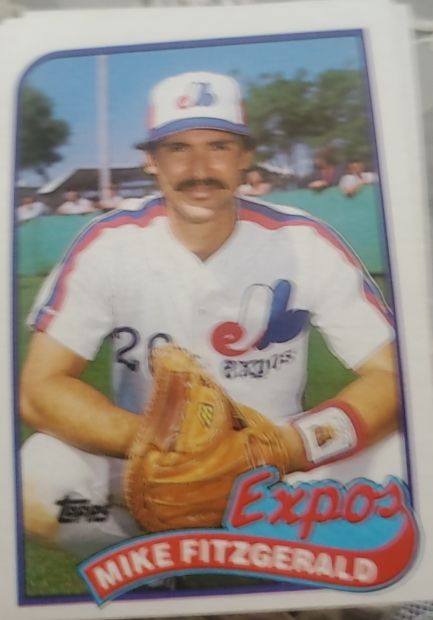 1989 Topps #23 Mike Fitzgerald — front