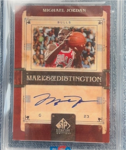 2006-07 SP Signature Edition Marks of Distinction #Michael Jordan — front