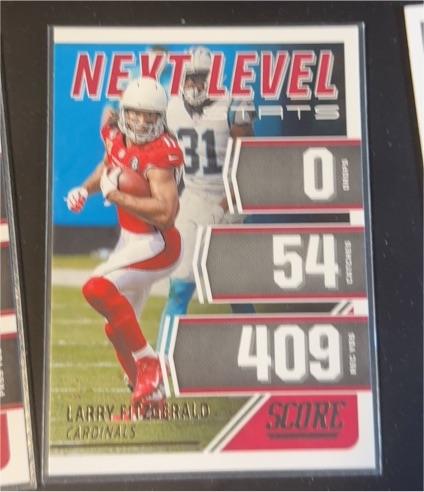 2021 Panini Score #NL11 Larry Fitzgerald Next Level Stats — front