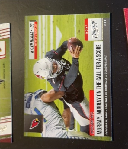 2021 Panini Prestige #HR-KM Kyler Murray Highlight Reel — front