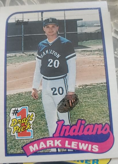 1989 Topps #222 Mark Lewis — front