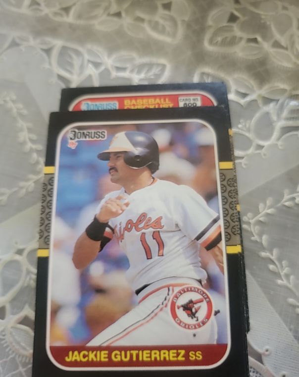 1987 Donruss #601 Jackie Gutierrez — front