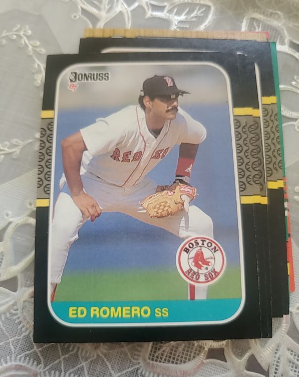 1987 Donruss #606 Ed Romero Boston Red Sox — front