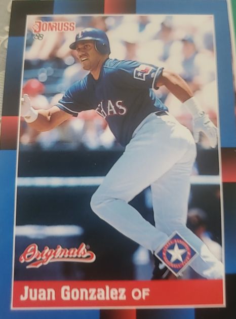 1988 Donruss Originals Juan Gonzalez — front