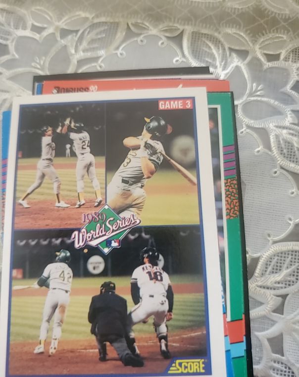 1990 Score #702 World Series Game 3 Jose Canseco — front
