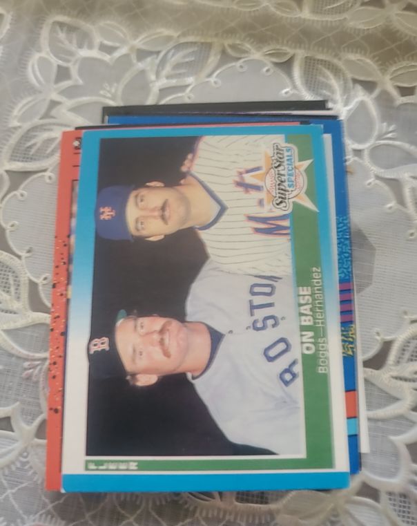 1987 Fleer #637 Wade Boggs, Keith Hernandez — front