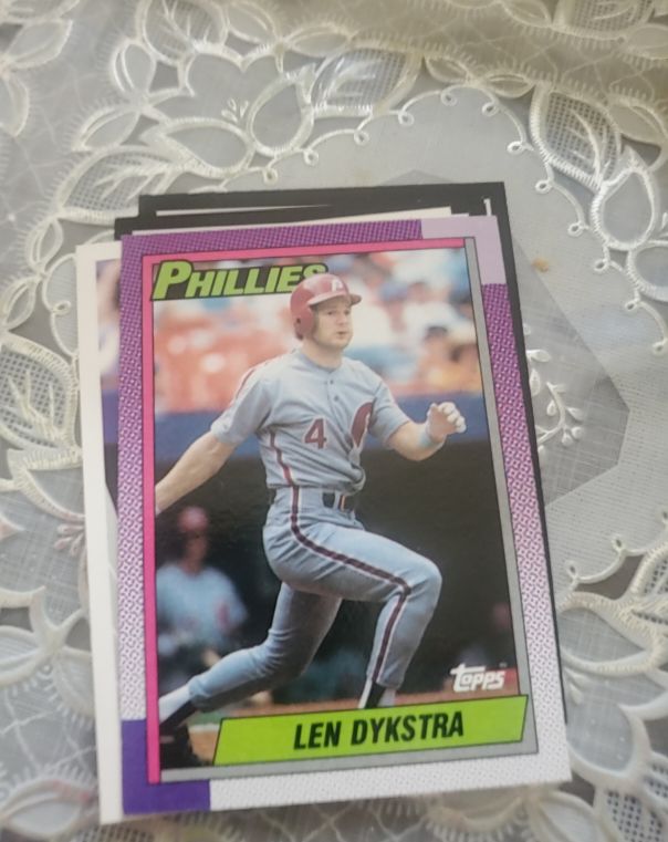 1990 Topps #515 Len Dykstra — front