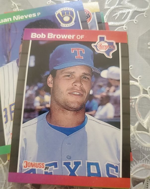 1989 Donruss #411 Bob Brower Texas Rangers — front