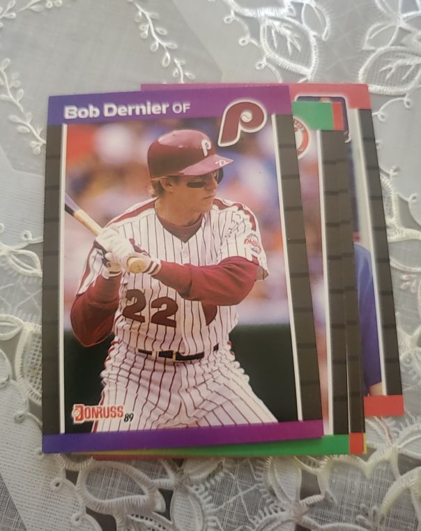 1989 Donruss #430 Bob Dernier Philadelphia Phillies — front