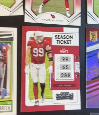 2021 Panini Contenders #99 J.J. Watt — front