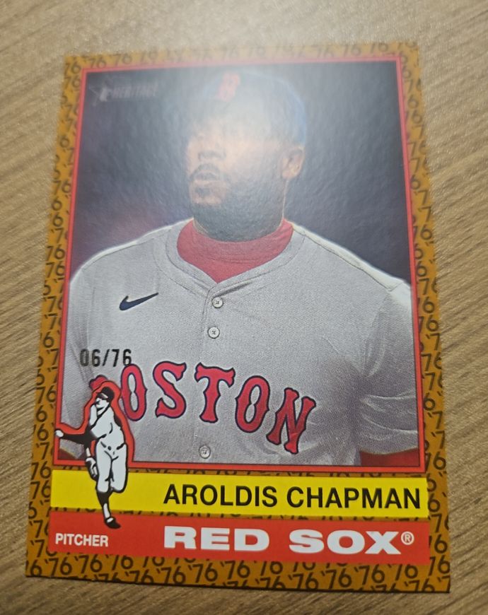 2025 Topps Heritage #24 Aroldis Chapman — front