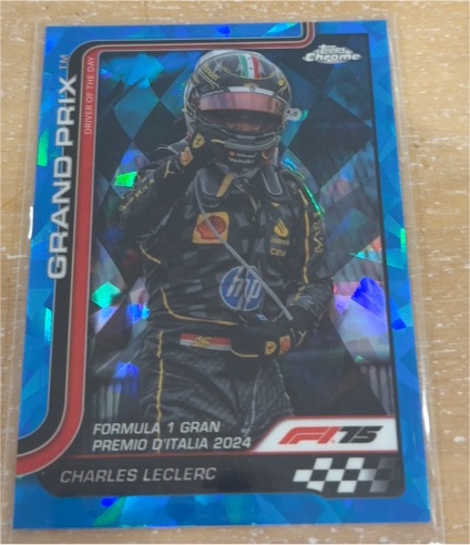 2025 Topps Chrome Sapphire Formula 1 Grand Prix Driver of the Day Charles Leclerc #137 — front