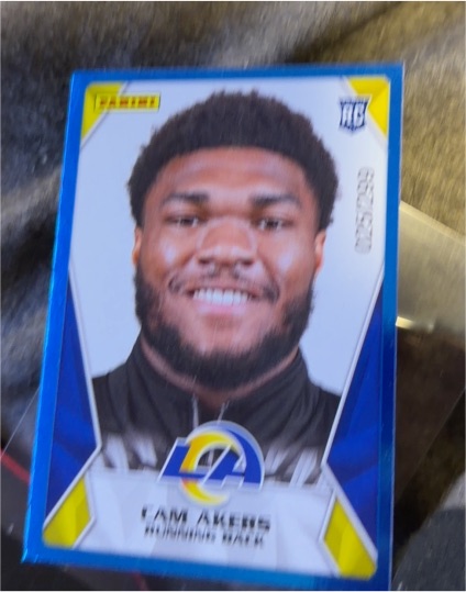 2020 Panini NFL Sticker & Card Collection #98 Cam Akers — front