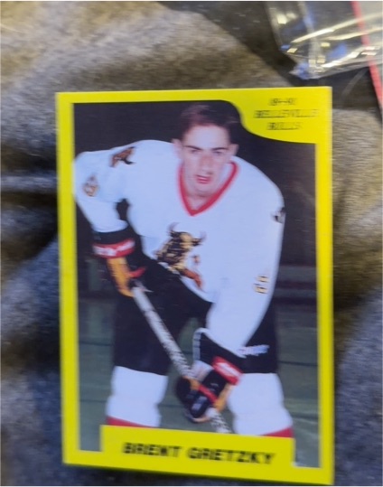 1989-90 7th Inning Sketch OHL #75 Brent Gretzky — front