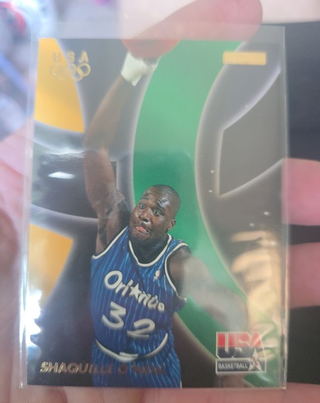 1996 Skybox USA Basketball #7 Shaquille O'Neal — front