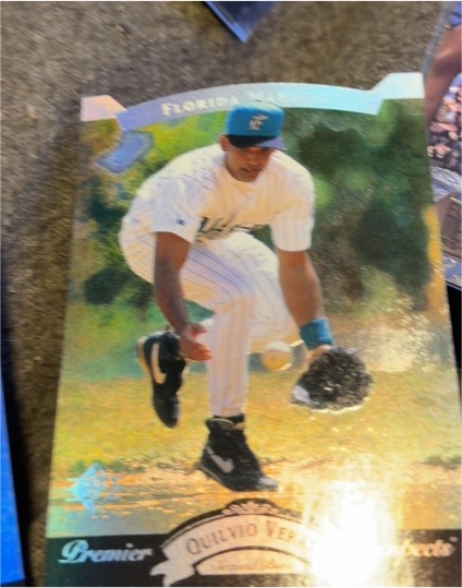 1995 Upper Deck SP Premier Prospects Die-Cut #21 Quilvio Veras — front