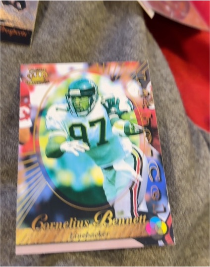 1996 Pacific Litho-Cel #6 Cornelius Bennett — front