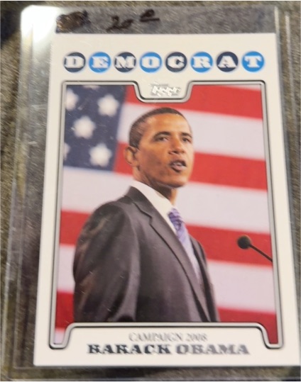 2008 Topps Campaign #C08-BO Barack Obama — front
