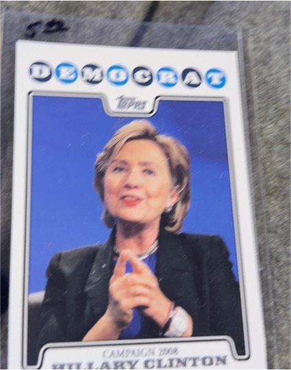 2008 Topps Campaign 2008 #C08-HC Hillary Clinton — front