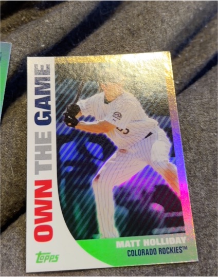 2008 Topps Own the Game #OTG13 Matt Holliday — front