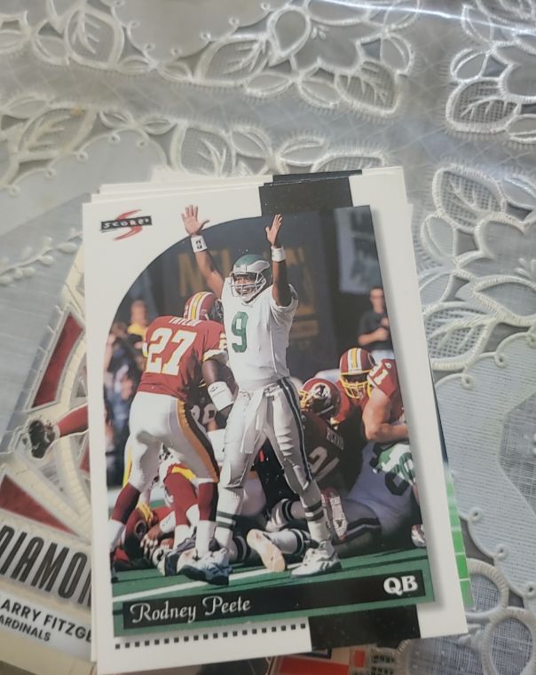 1996 Score #67 Rodney Peete — front